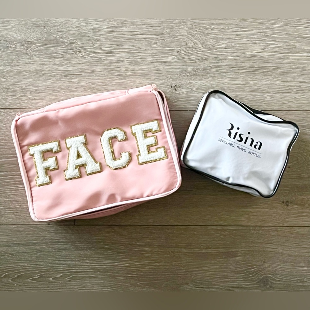 NWOT Travel Bundle. Face Bag for Makeup and Travel Bottle Kit - Picture 16 of 16